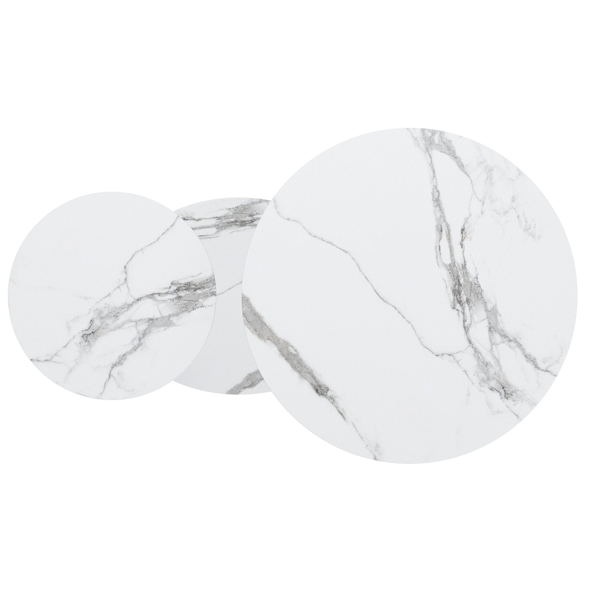 Elara Extendable Coffee Table - White Sintered Stone-DECOROLALA