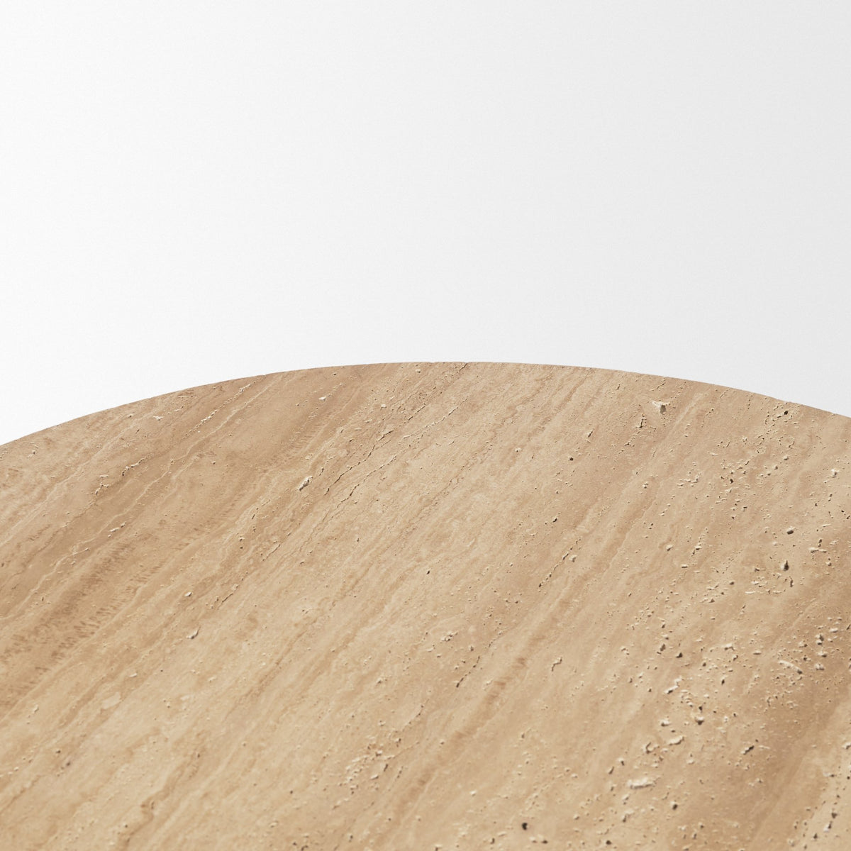 Elara Ribbed Oblong Travertine Coffee Table-Coffee Tables-DECOROLALA
