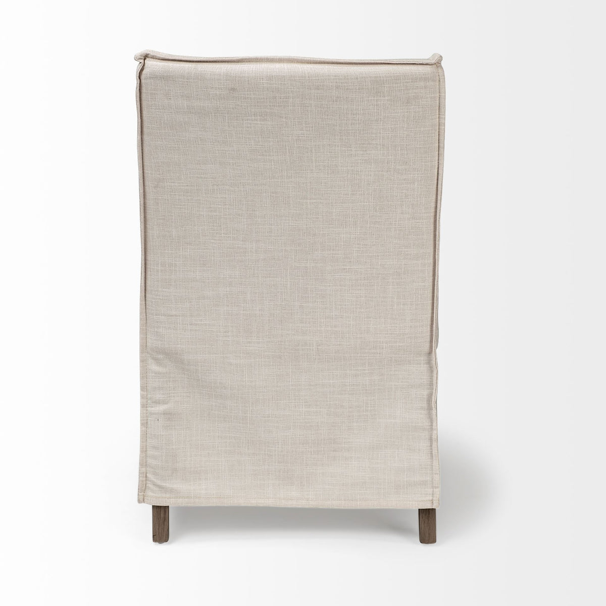 Elbert Solid Back Dining Side Chair | Fabric w/ Wood-Dining Chairs-DECOROLALA