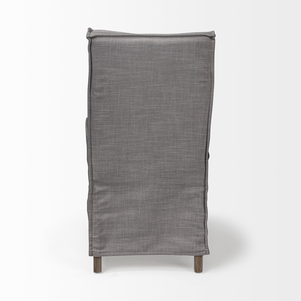 Elbert Solid Back Dining Side Chair | Fabric w/ Wood-Dining Chairs-DECOROLALA