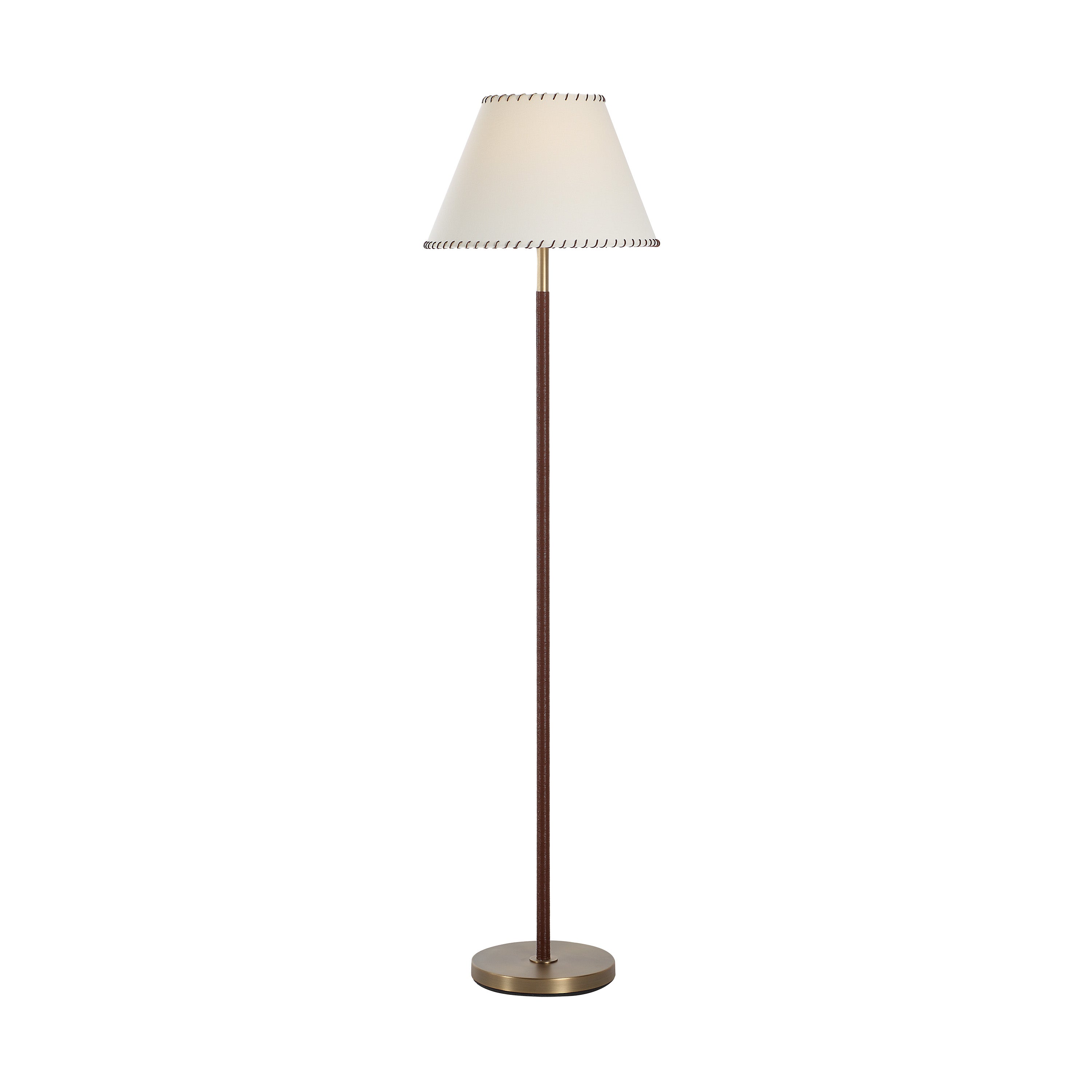 Elea 61" Floor Lamp Dark Antique Brushed Brass-Floor Lamp-DECOROLALA
