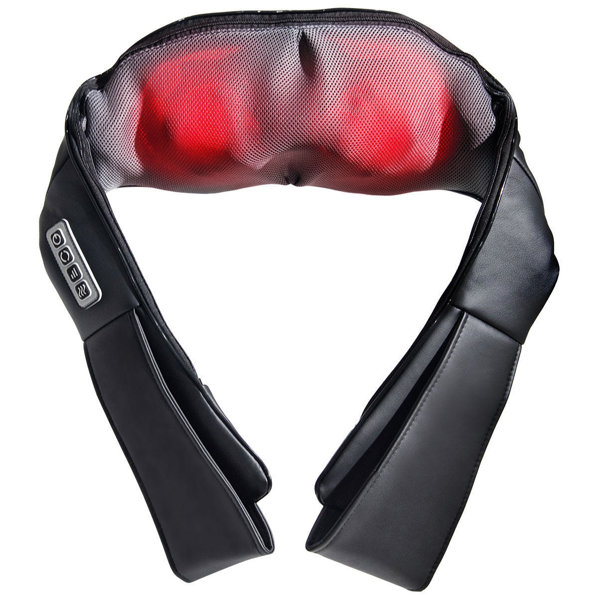 Electric Back and Neck Kneading Shoulder Massager with Heat Straps-Back Massager-DECOROLALA