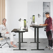 Electric Height Adjustable Standing Desk with Memory Controller-Black-Standing Desks-DECOROLALA