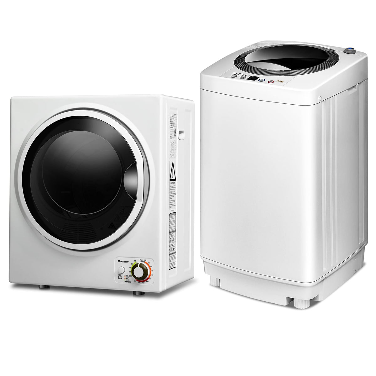 Electric Laundry Dryer and Full-Automatic Washing Machine Combo-Washing Machines-DECOROLALA