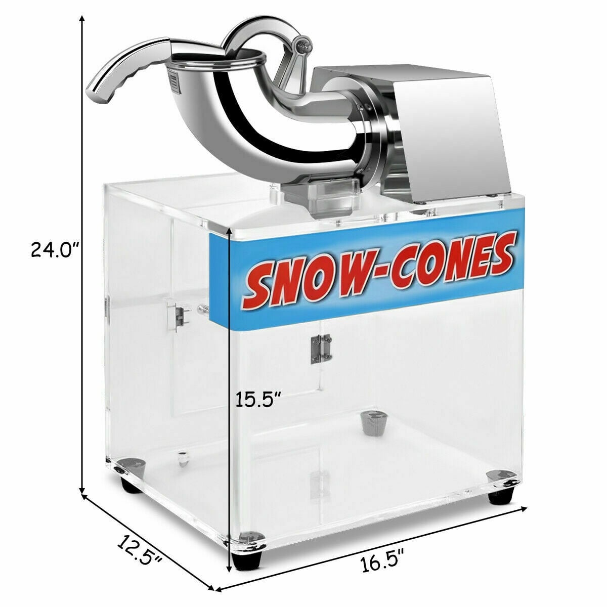 Electric Snow Cone Machine Ice Shaver Maker-Ice Crushers & Shavers-DECOROLALA