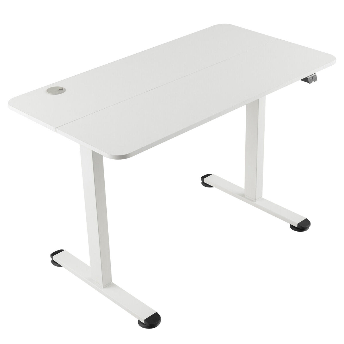 Electric Standing Desk Adjustable Stand up Computer Desk Anti-collision-White-Standing Desks-DECOROLALA