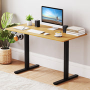 Electric Standing Desk Frame Height Adjustable Computer Desk Base with LED Display-Black-Standing Desks-DECOROLALA
