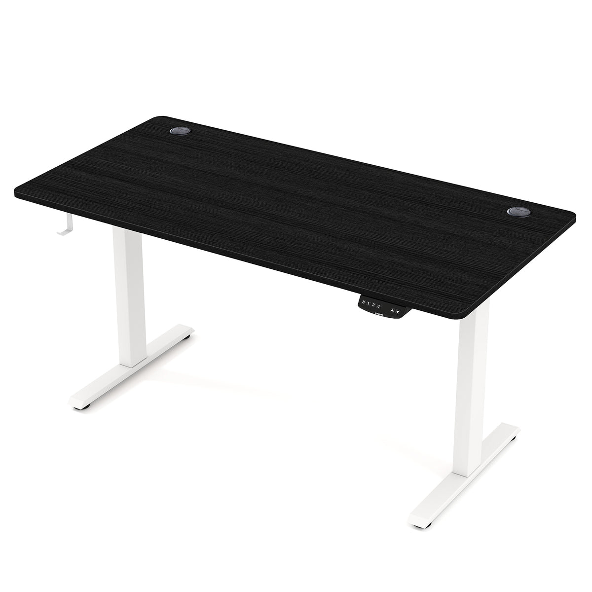 Electric Standing Desk Height Adjustable with 3 Memory Heights Black-L-Standing Desks-DECOROLALA