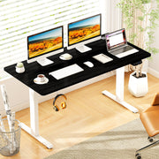 Electric Standing Desk Height Adjustable with 3 Memory Heights Black-L-Standing Desks-DECOROLALA