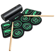 Electronic Drum Set with 2 Build-in Stereo Speakers for Kids