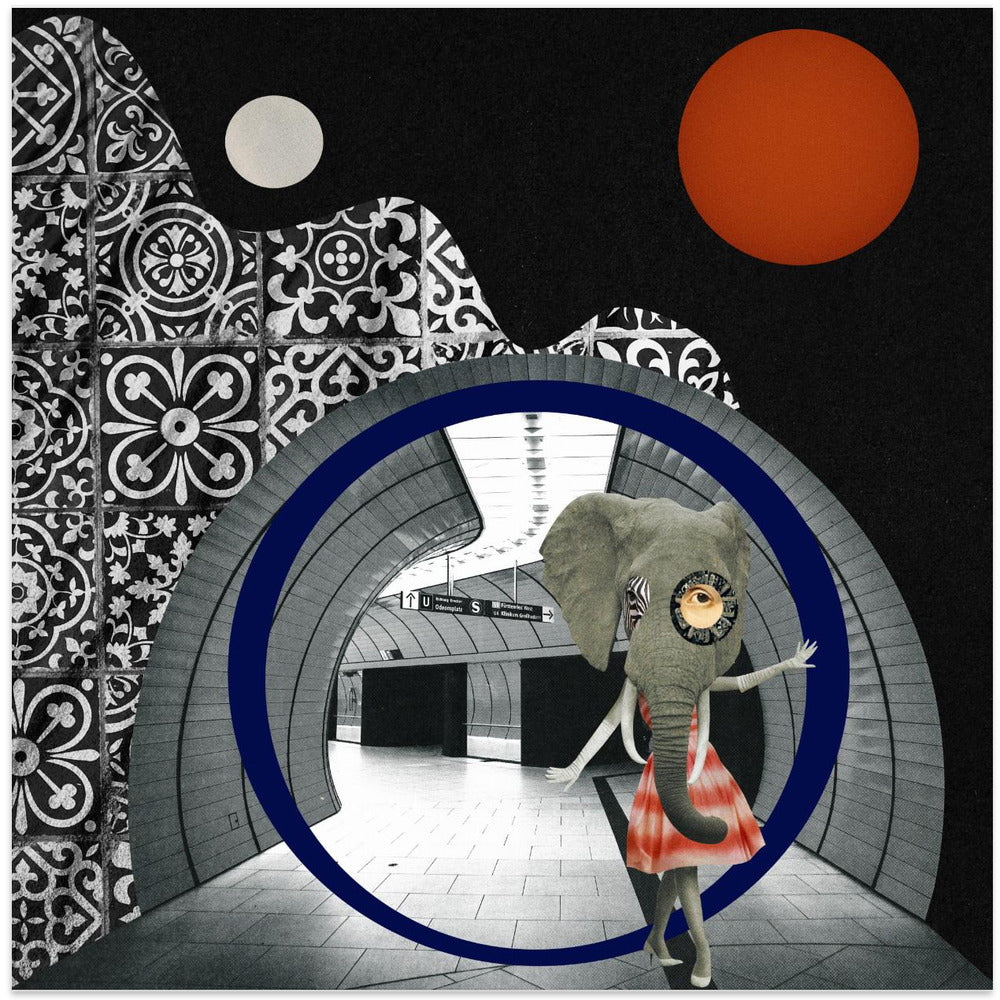 Elephant girl-canvas-DECOROLALA