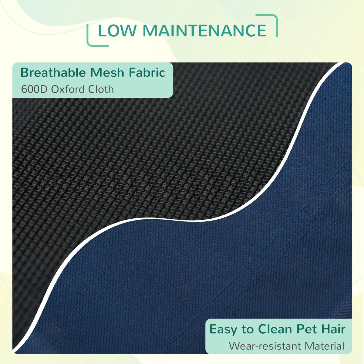 Elevated Dog Bed - Medium 30" x 24" Blue Mesh Pet Cot-Dogs-DECOROLALA
