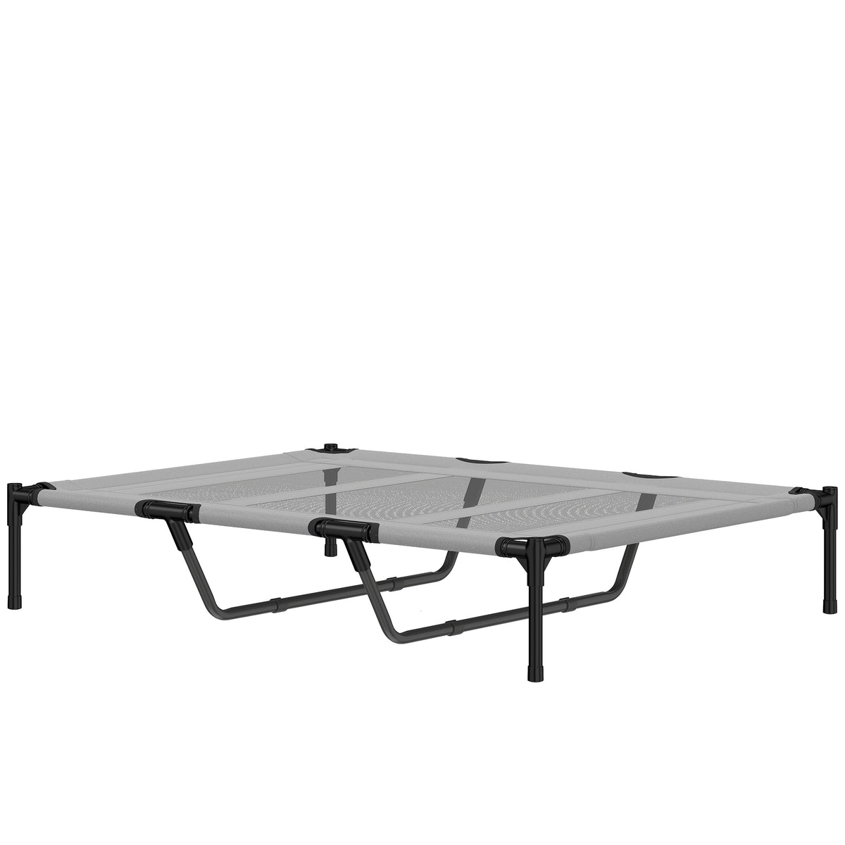 Elevated Dog Bed - XL Raised Pet Cot, 48" x 36" Light Grey-Dogs-DECOROLALA