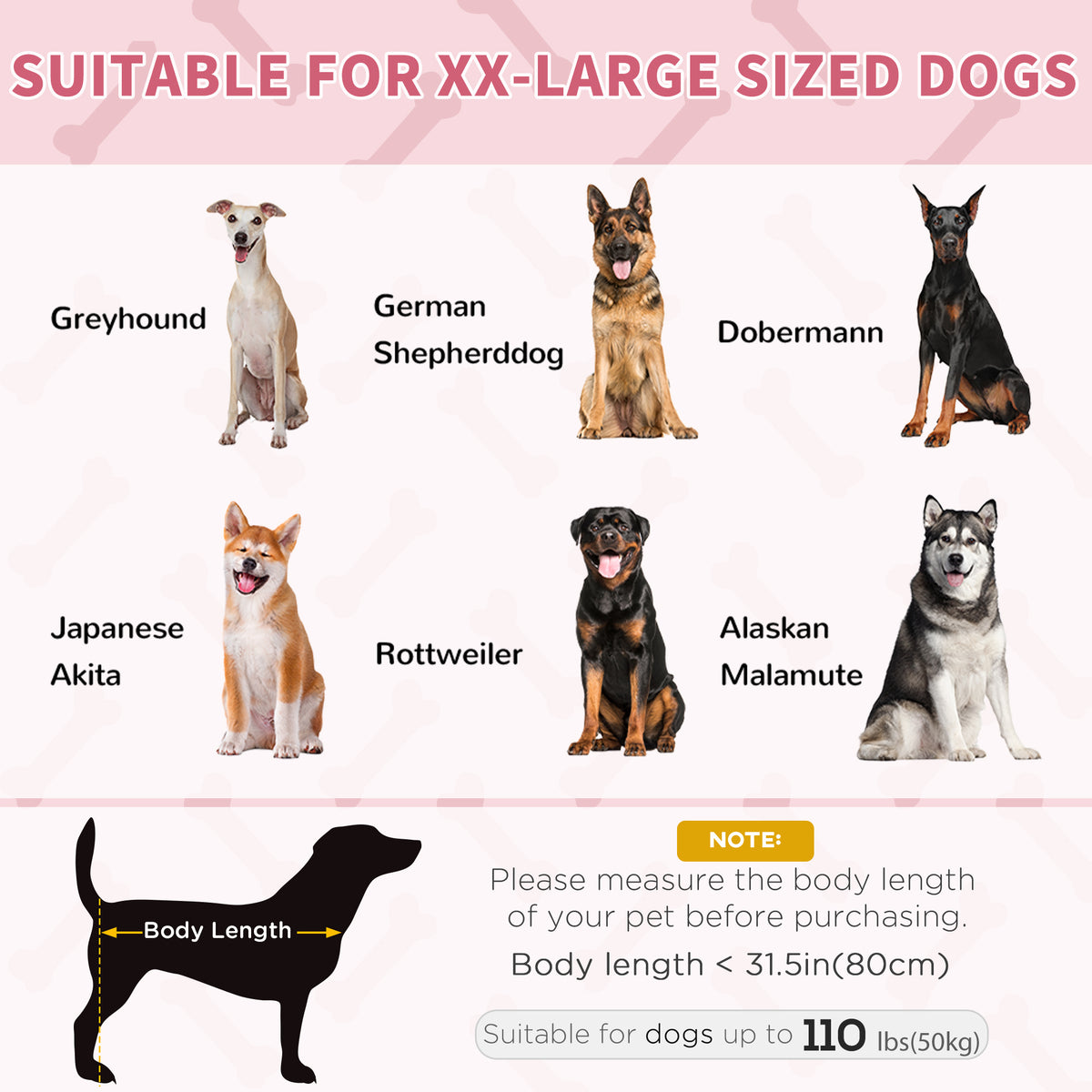 Elevated Dog Bed - XL Raised Pet Cot 48" x 36" Red/Black-Dogs-DECOROLALA