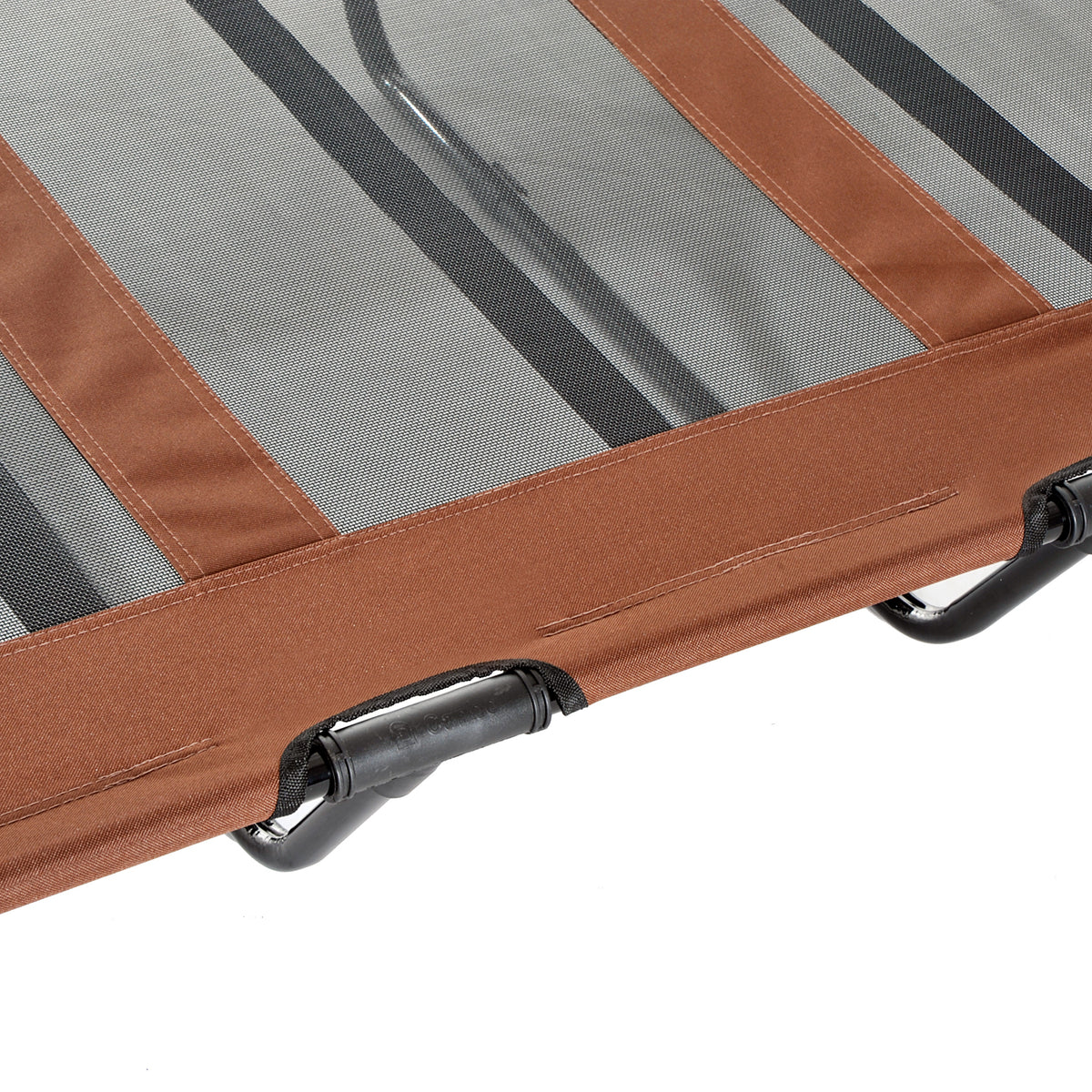 Elevated Dog Bed - XL Raised Pet Cot, 48" x 36" x 9", Coffee-Dogs-DECOROLALA