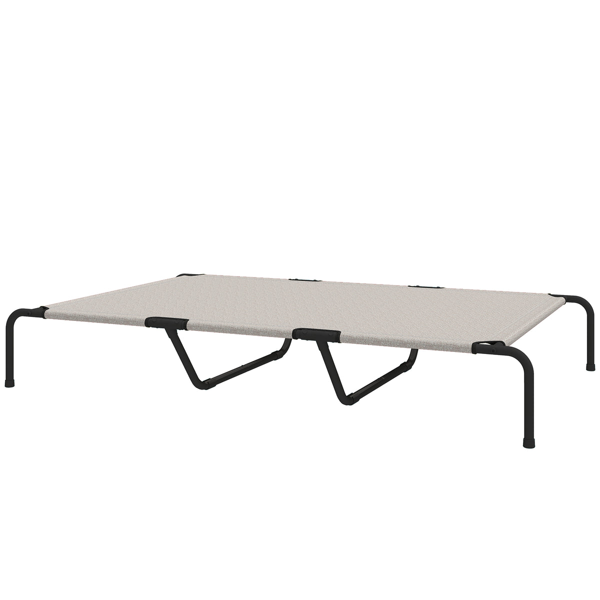 Elevated Outdoor Dog Bed - Large 60" Raised Cot, Beige Mesh-Dogs-DECOROLALA