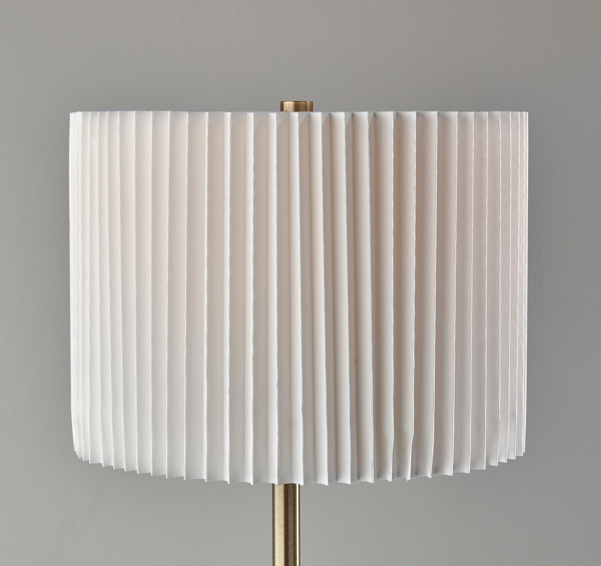 Eli Floor Lamp - Antique Brass 60" Drum-Lighting-DECOROLALA