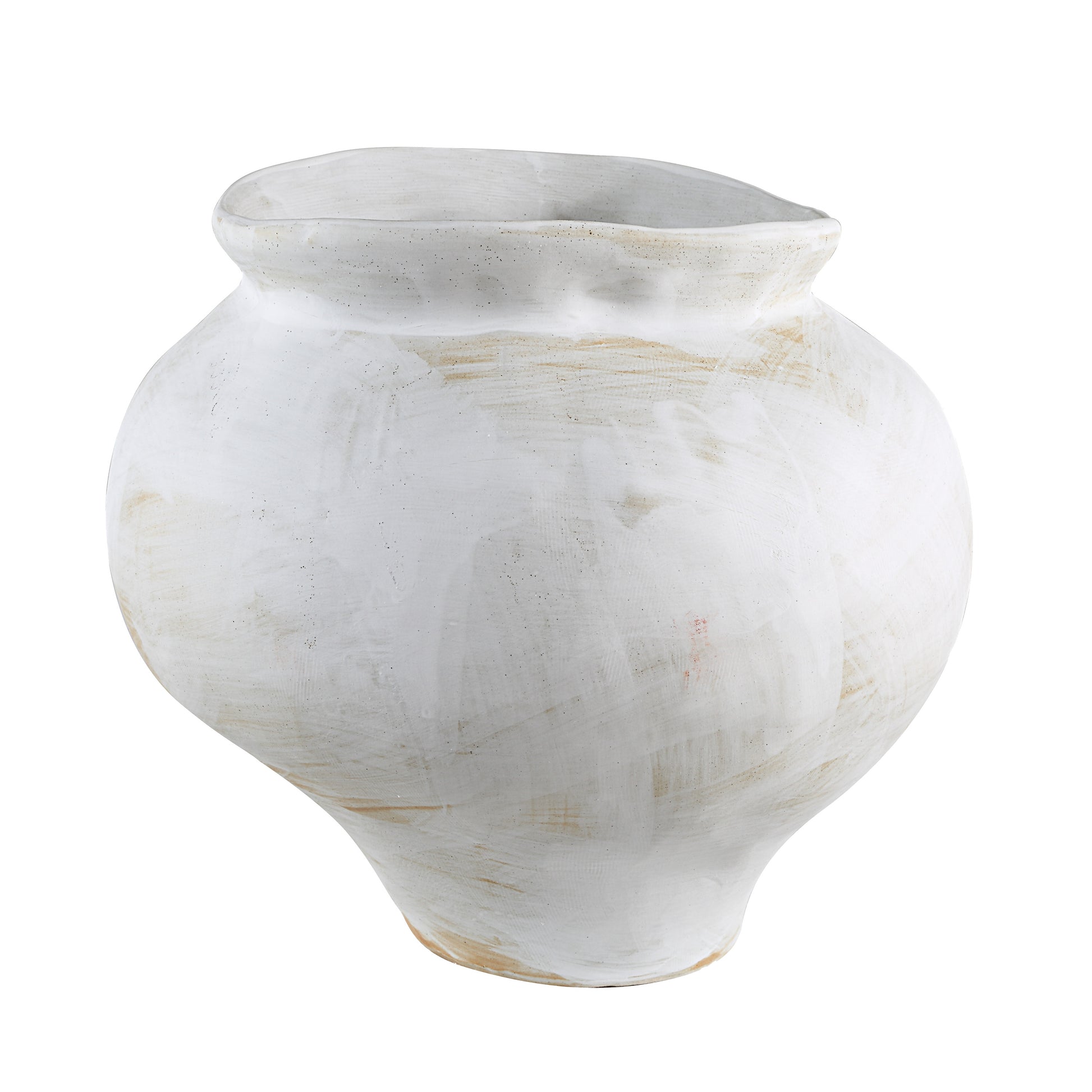 Elia Indoor Vase, White-Vase-DECOROLALA
