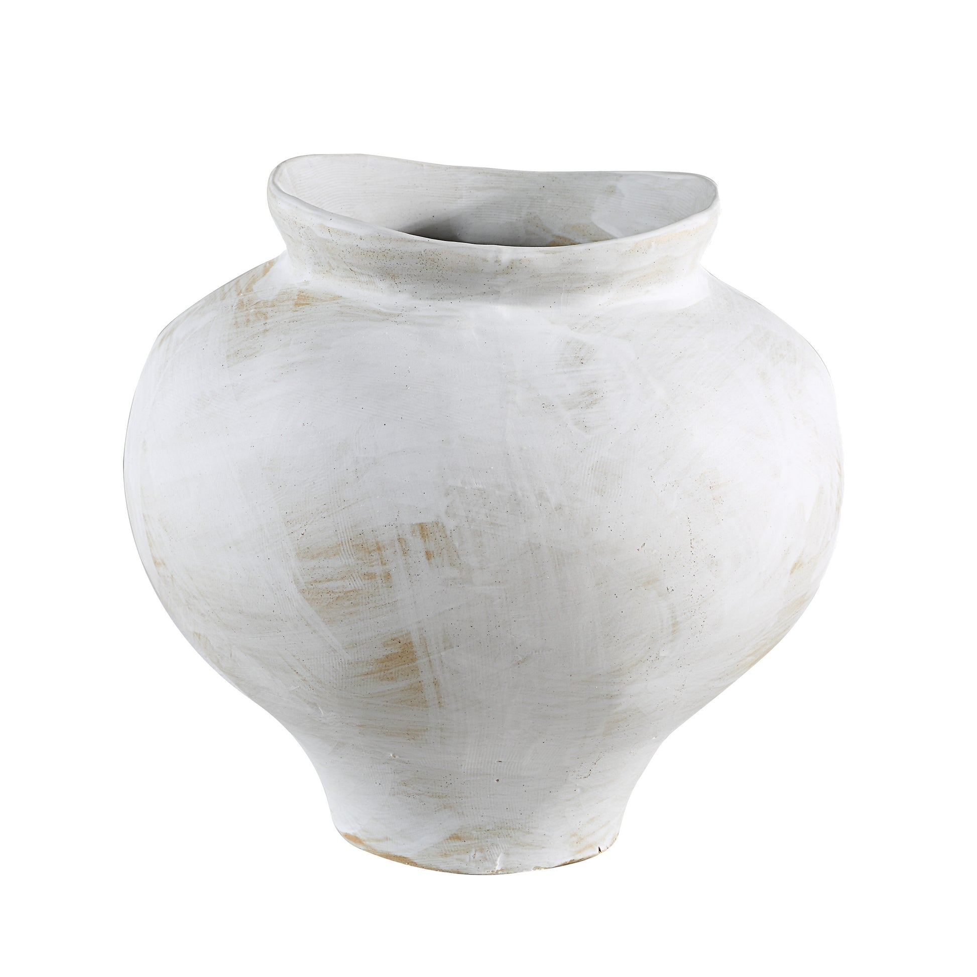 Elia Indoor Vase, White-Vase-DECOROLALA
