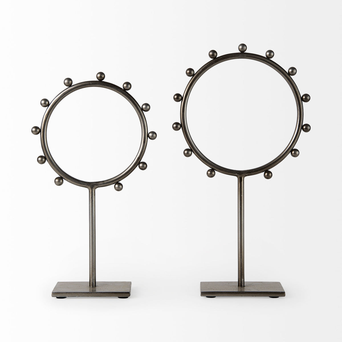 Elio 8.3L x 3.0W x 15.0H Large Studded Hoop Object-Objects-DECOROLALA