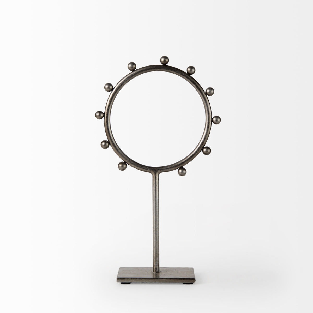 Elio 7.5L x 3.0W x 13.2H Small Studded hoop object-Objects-DECOROLALA