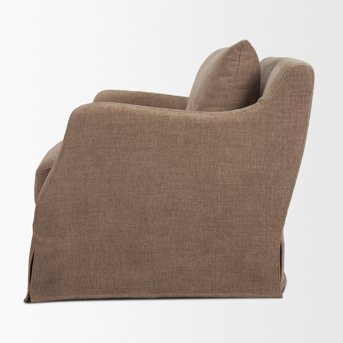 Ellington Slipcovered Slope Arm Accent Chair | Fabric-Accent Chairs-DECOROLALA