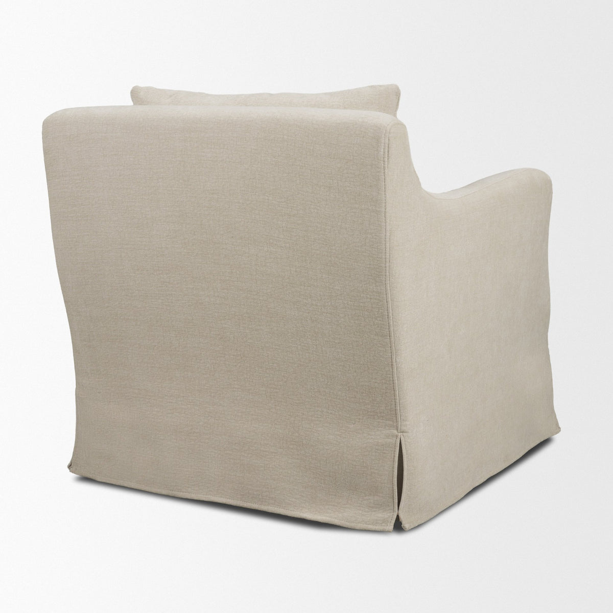Ellington Slipcovered Slope Arm Accent Chair | Fabric-Accent Chairs-DECOROLALA