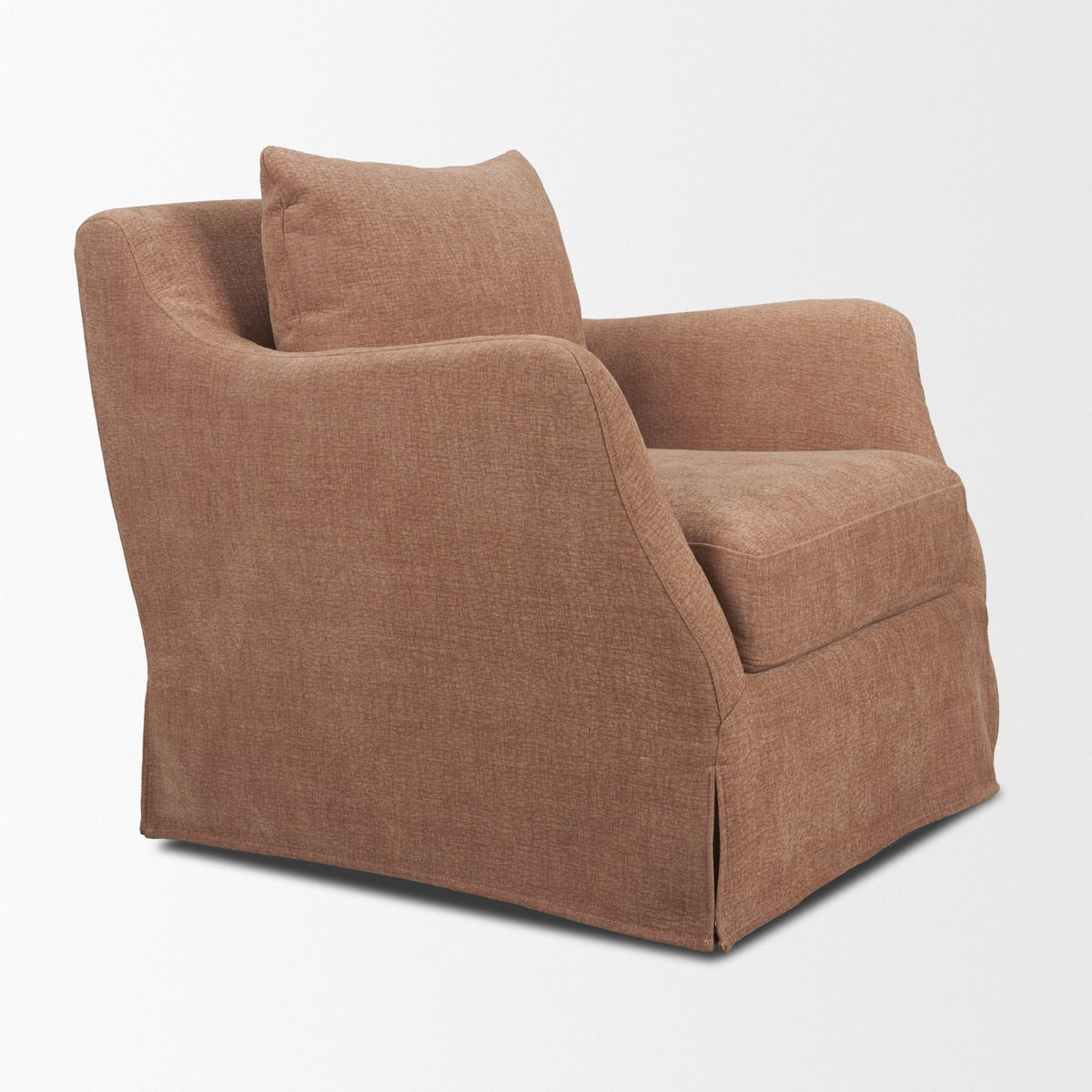 Ellington Slipcovered Slope Arm Accent Chair | Fabric-Accent Chairs-DECOROLALA