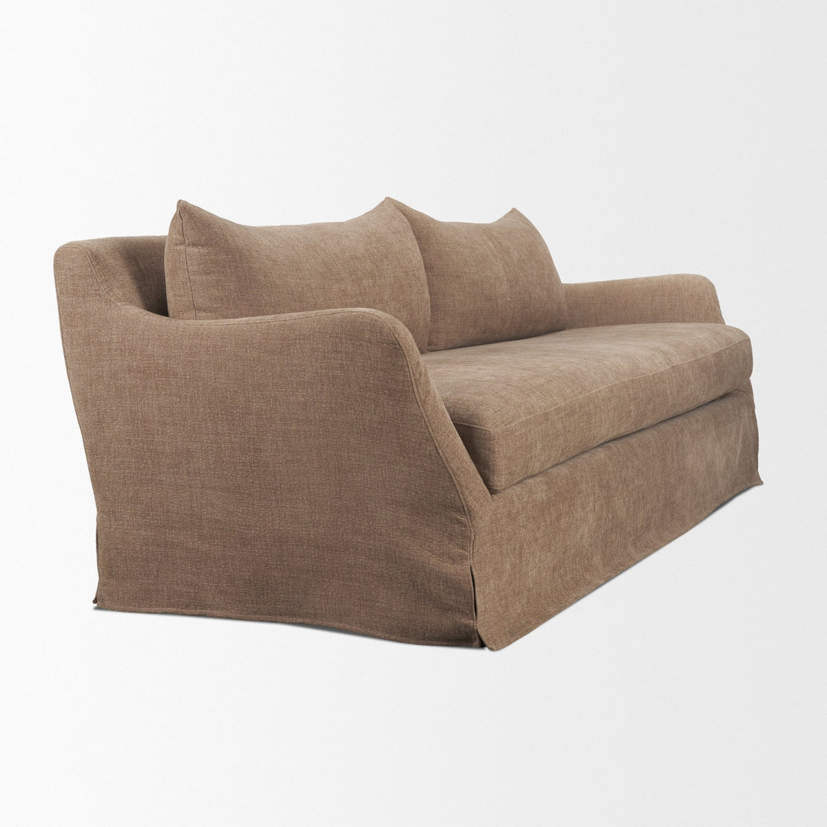 Ellington Slipcovered Slope Arm Sofa | 3 Seater | Fabric-Sofa & Sectionals-DECOROLALA