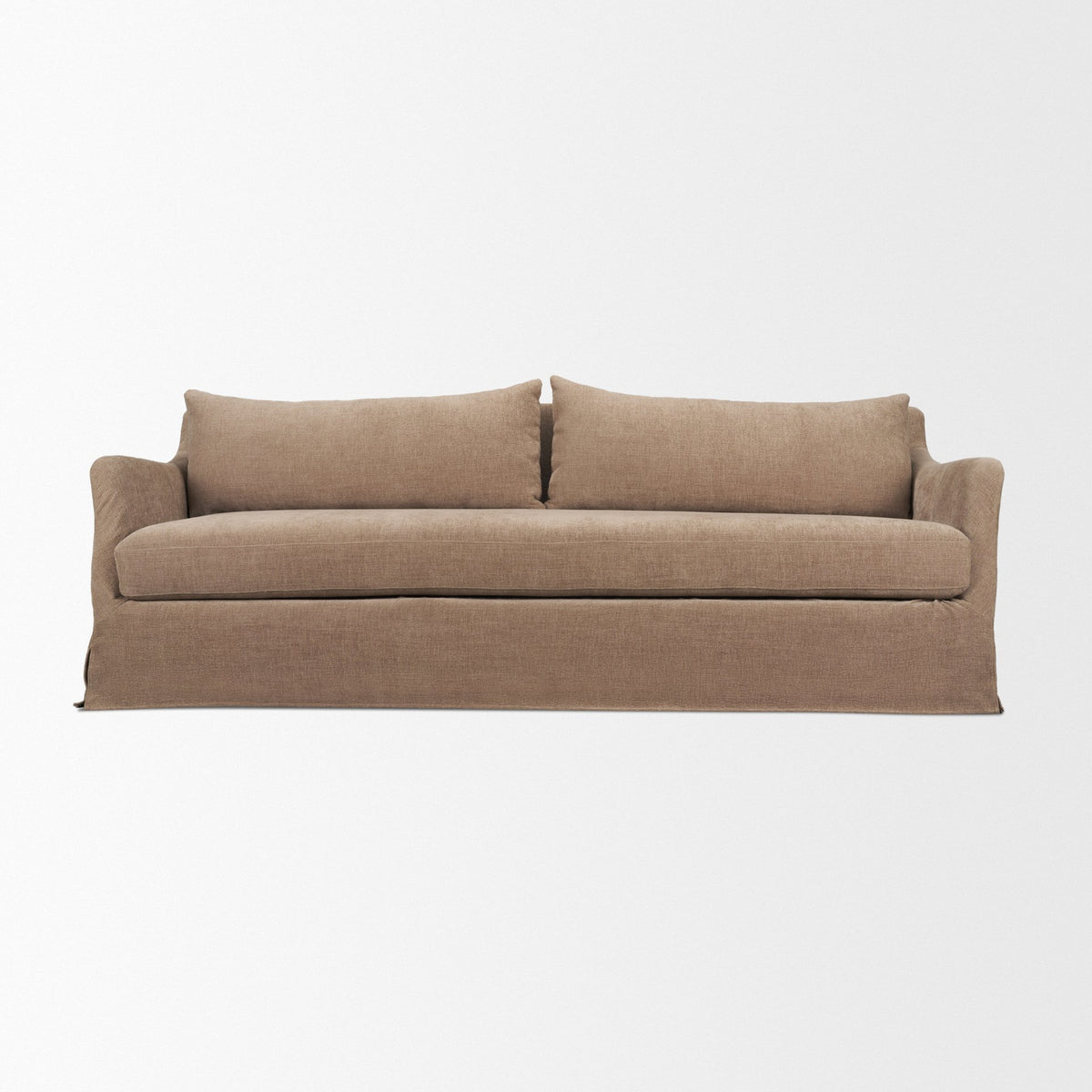 Ellington Slipcovered Slope Arm Sofa | 3 Seater | Fabric-Sofa & Sectionals-DECOROLALA