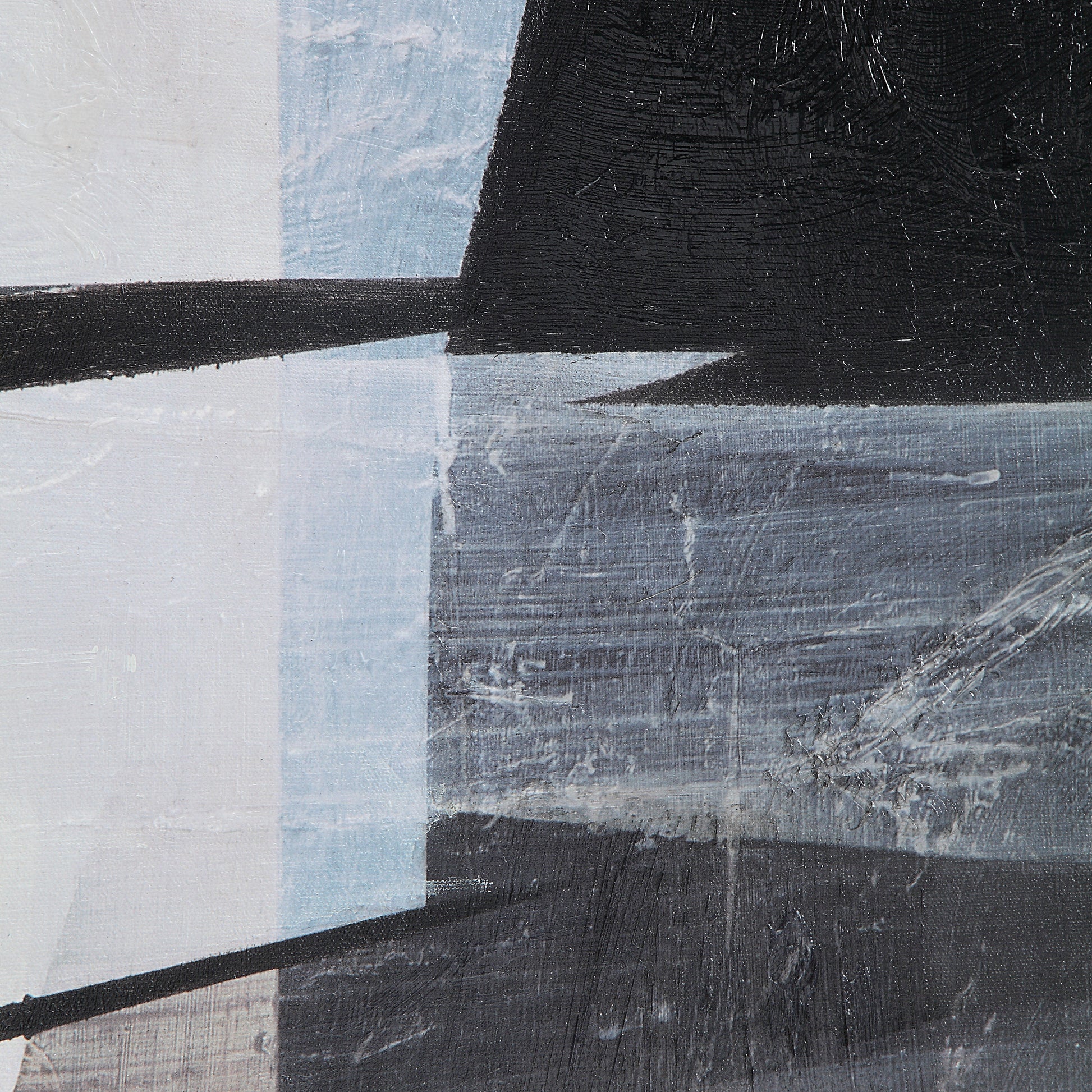 Elliott 60" Wide Canvas Art with Wood Frame, Charcoal Black-Canvas Art-DECOROLALA