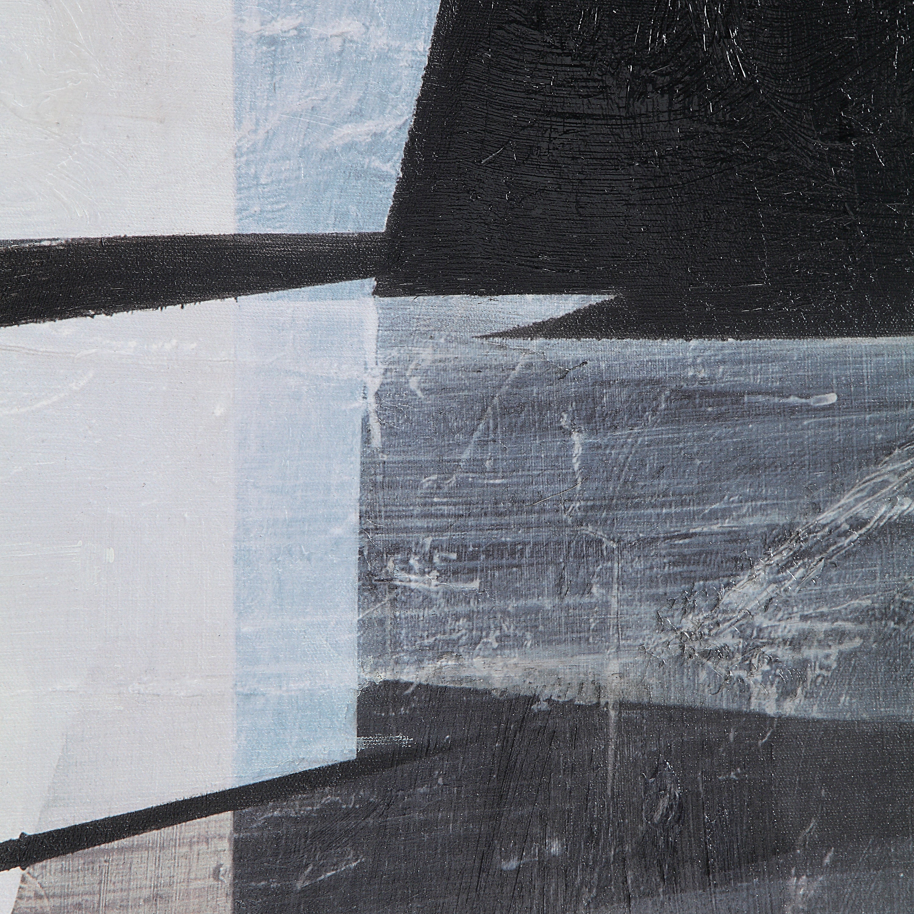 Elliott 60" Wide Canvas Art with Wood Frame, Charcoal Black-Canvas Art-DECOROLALA