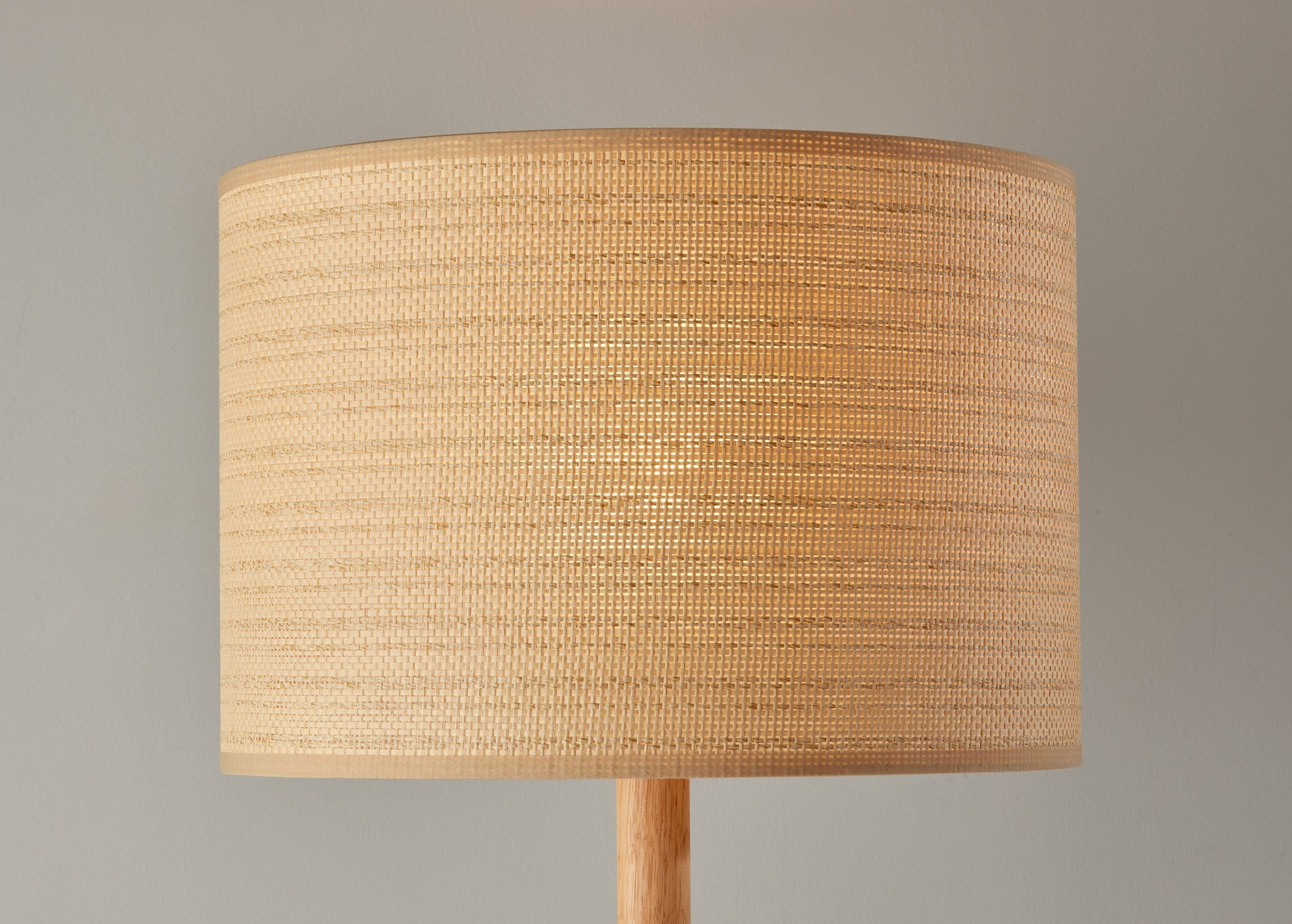 Ellis Floor Lamp - Natural Wood Woven Shade-Lighting-DECOROLALA