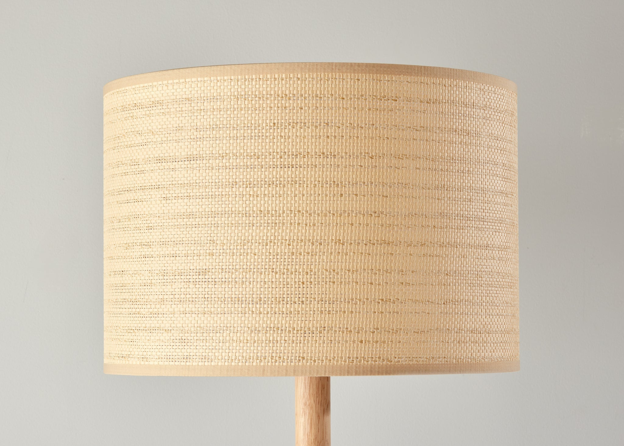 Ellis Floor Lamp - Natural Wood Woven Shade-Lighting-DECOROLALA