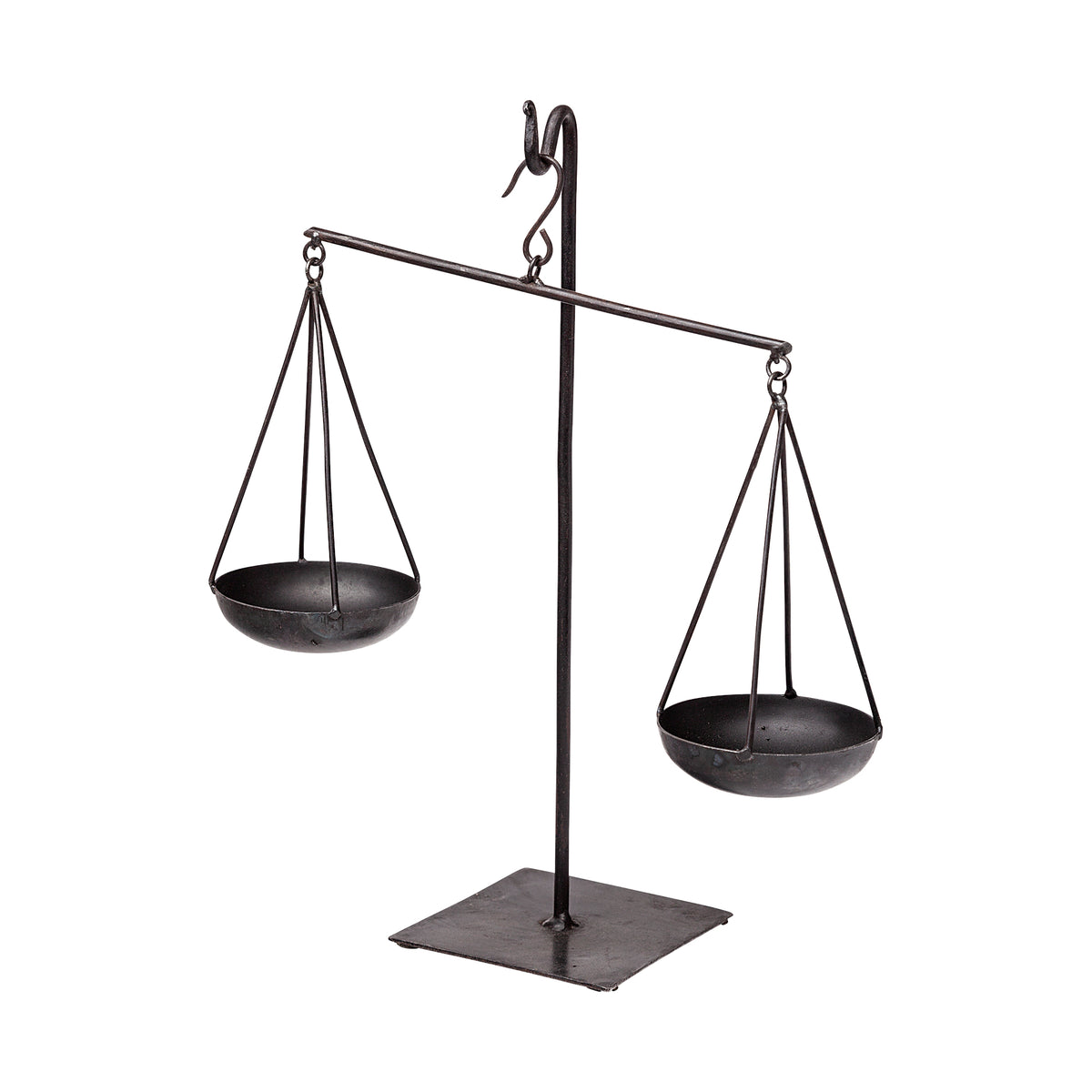 Ellis 10L x 4W Black Metal Vintage Inspired Weighing Scale-Objects-DECOROLALA