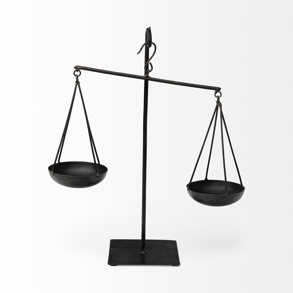 Ellis 10L x 4W Black Metal Vintage Inspired Weighing Scale-Objects-DECOROLALA