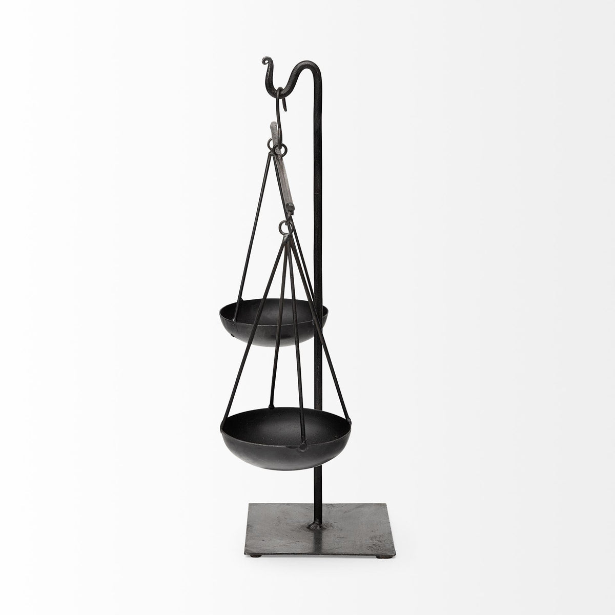 Ellis 10L x 4W Black Metal Vintage Inspired Weighing Scale-Objects-DECOROLALA