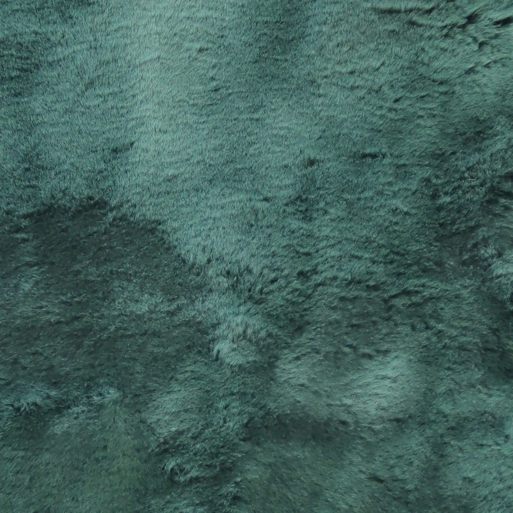 Emerald Faux Fur Solid Color Plush Throw-Throws & Blankets-DECOROLALA