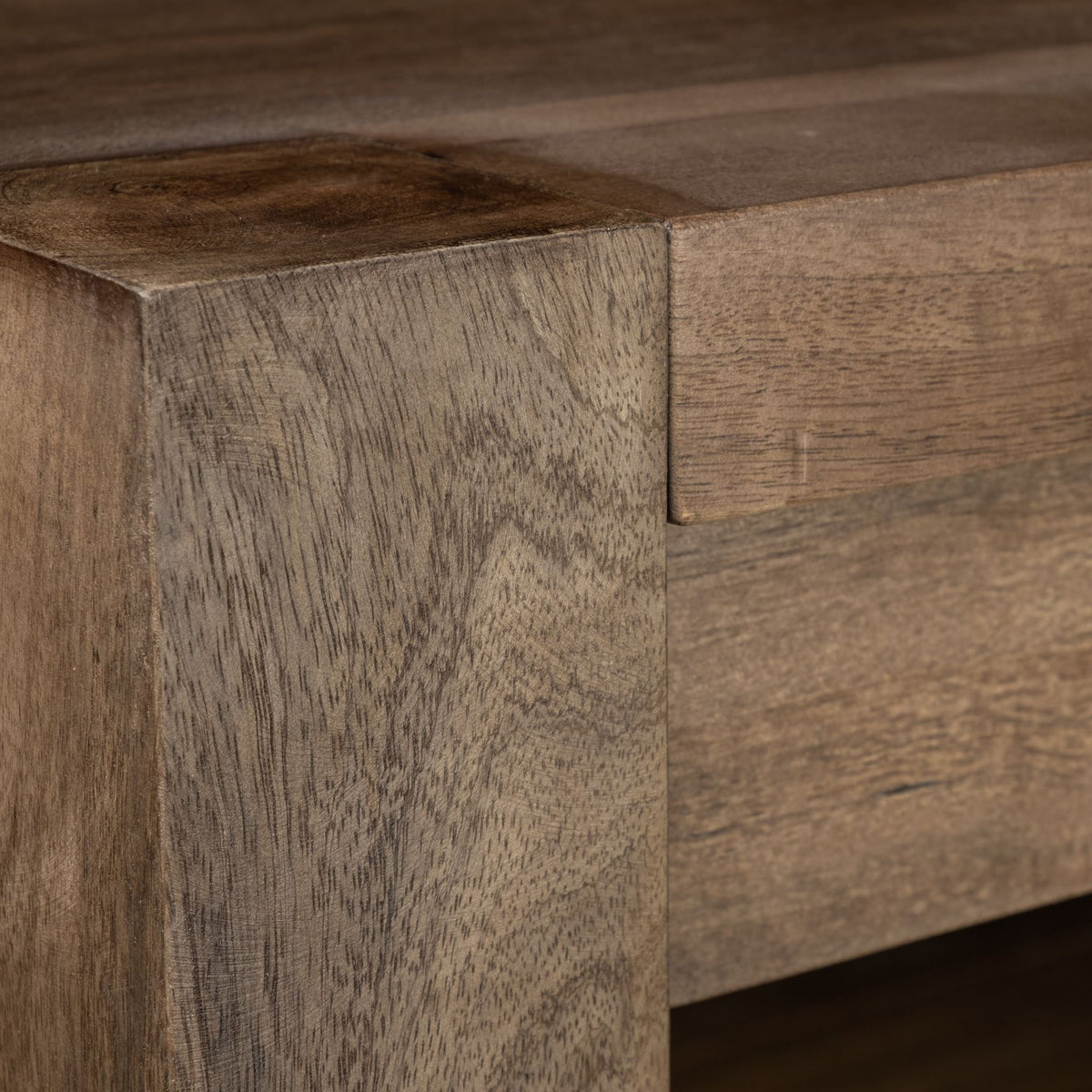Emeril Brown Solid Wood Two-Tier Smooth Counter Top Kitchen Island-Kitchen Islands-DECOROLALA