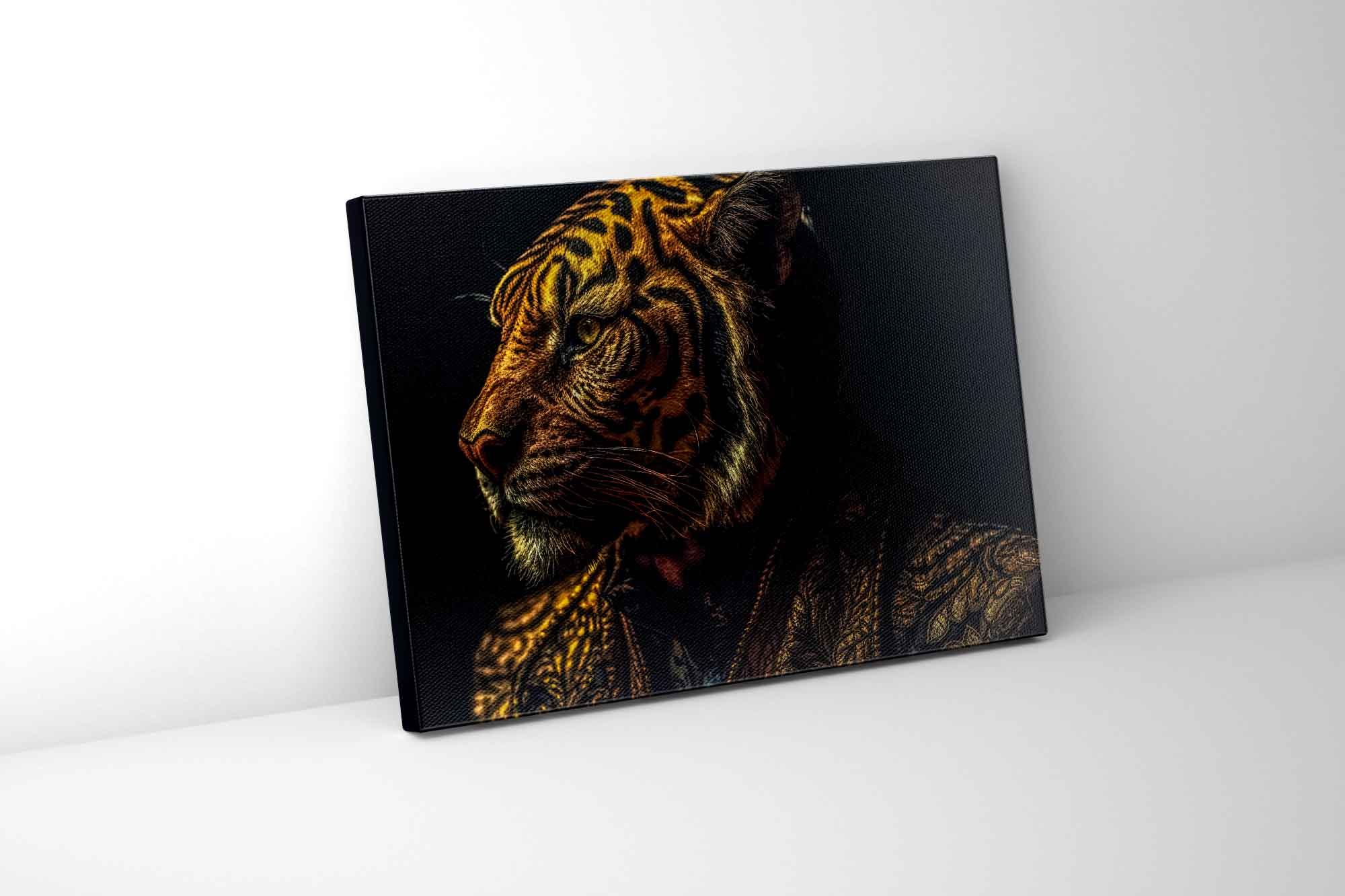 Emperor Tiger Canvas Wall Art 48x36-Wall Art-DECOROLALA