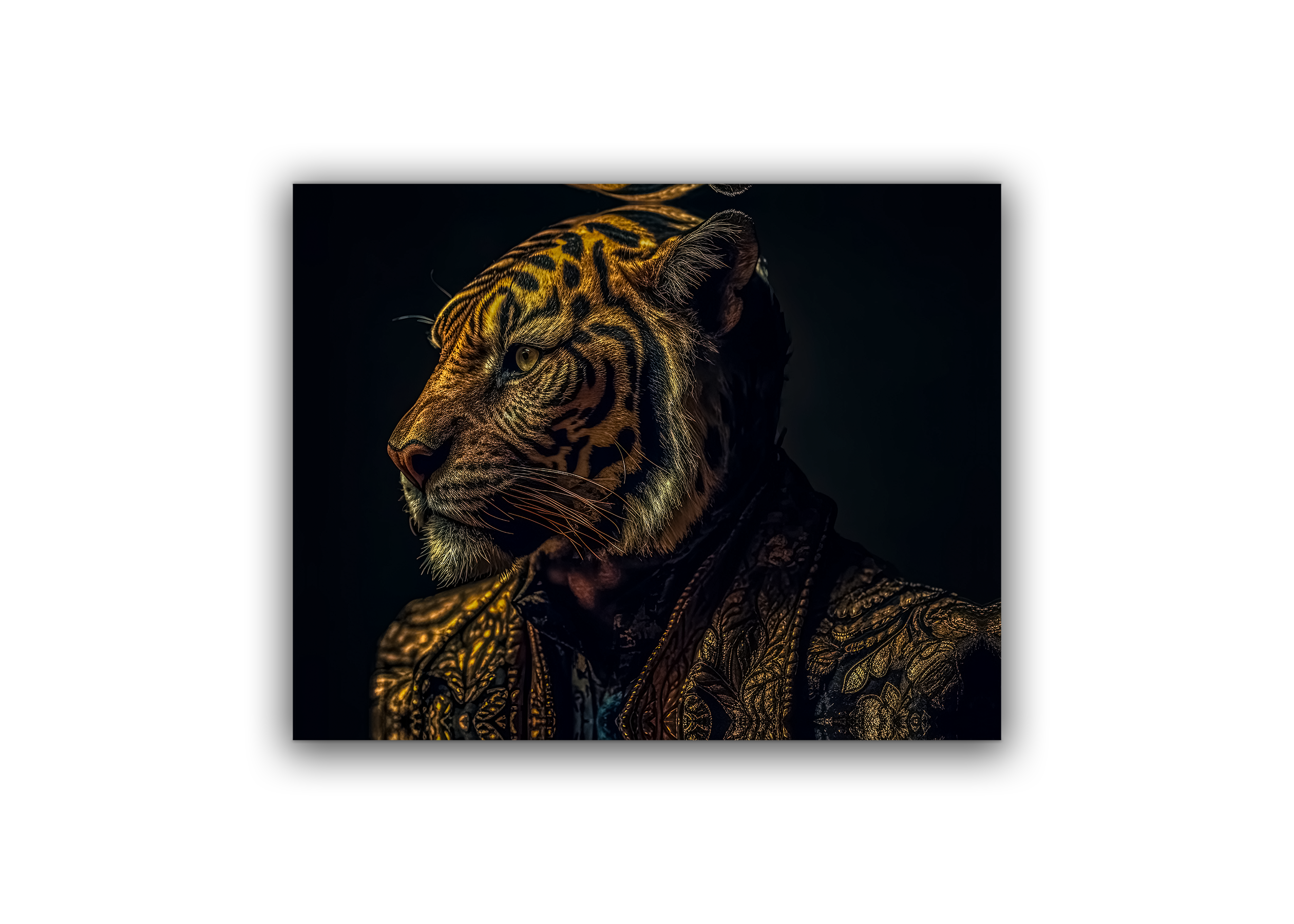 Emperor Tiger Canvas Wall Art 48x36-Wall Art-DECOROLALA
