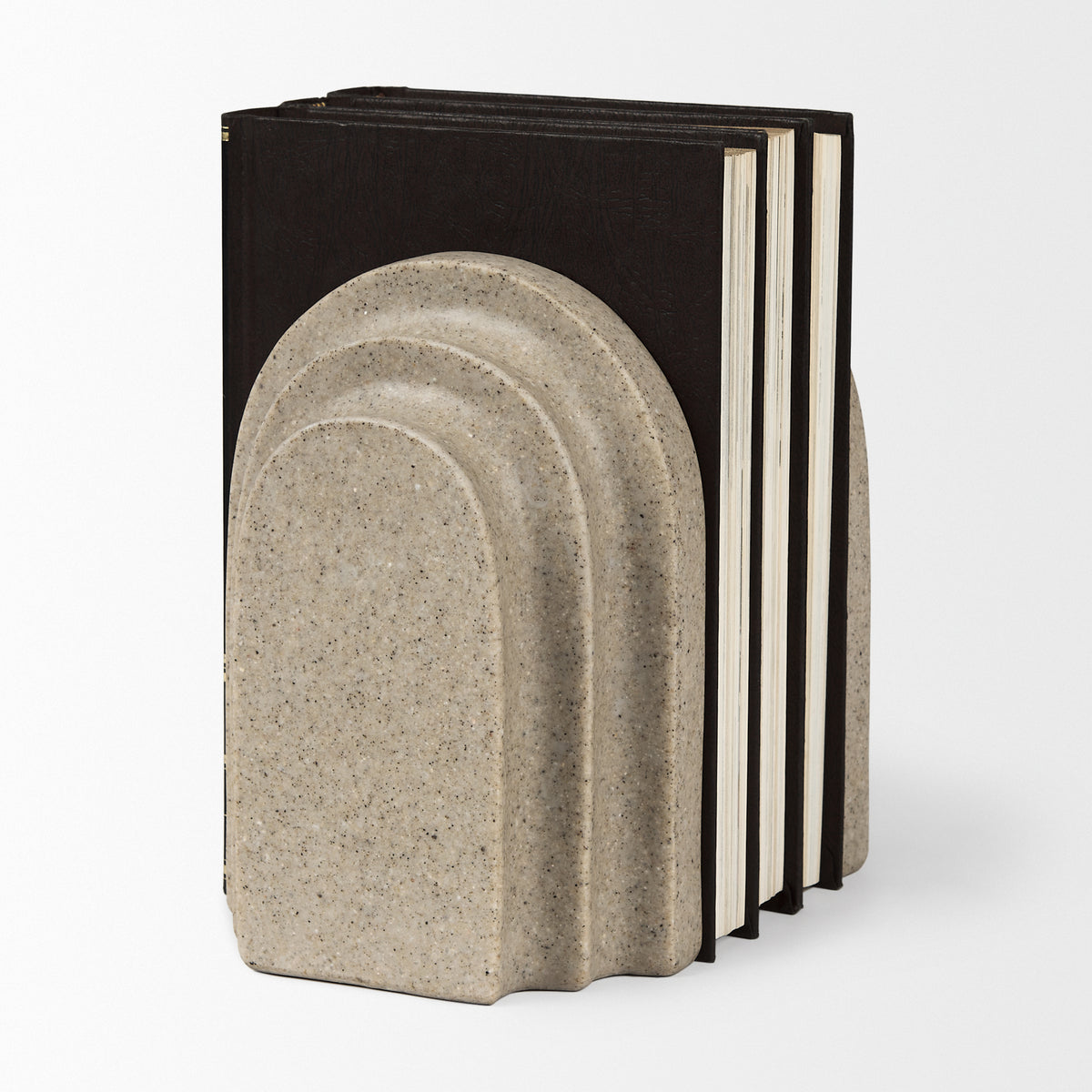 Empire Granite Resin Arc Book End Set-Bookends-DECOROLALA