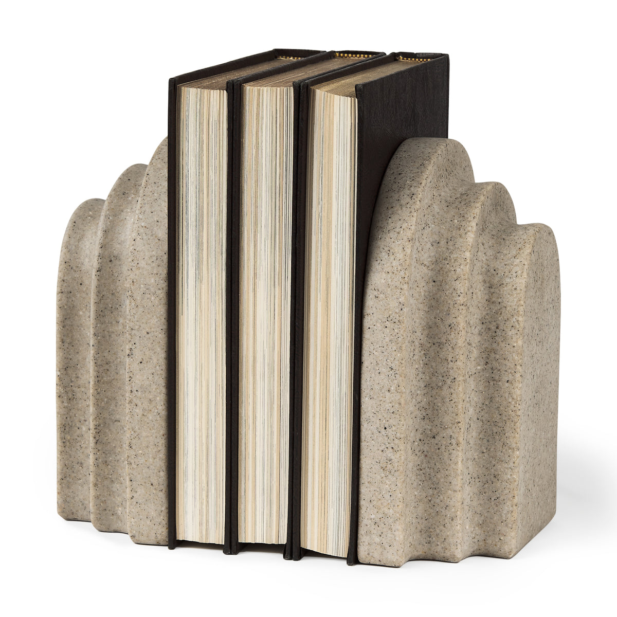 Empire Granite Resin Arc Book End Set-Bookends-DECOROLALA