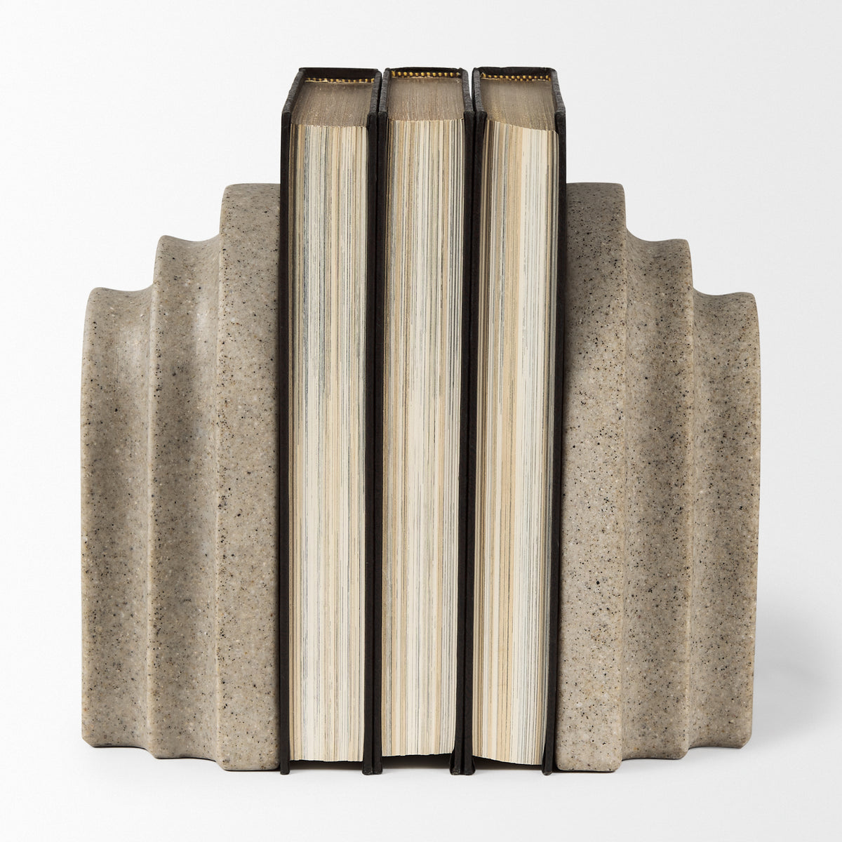 Empire Granite Resin Arc Book End Set-Bookends-DECOROLALA