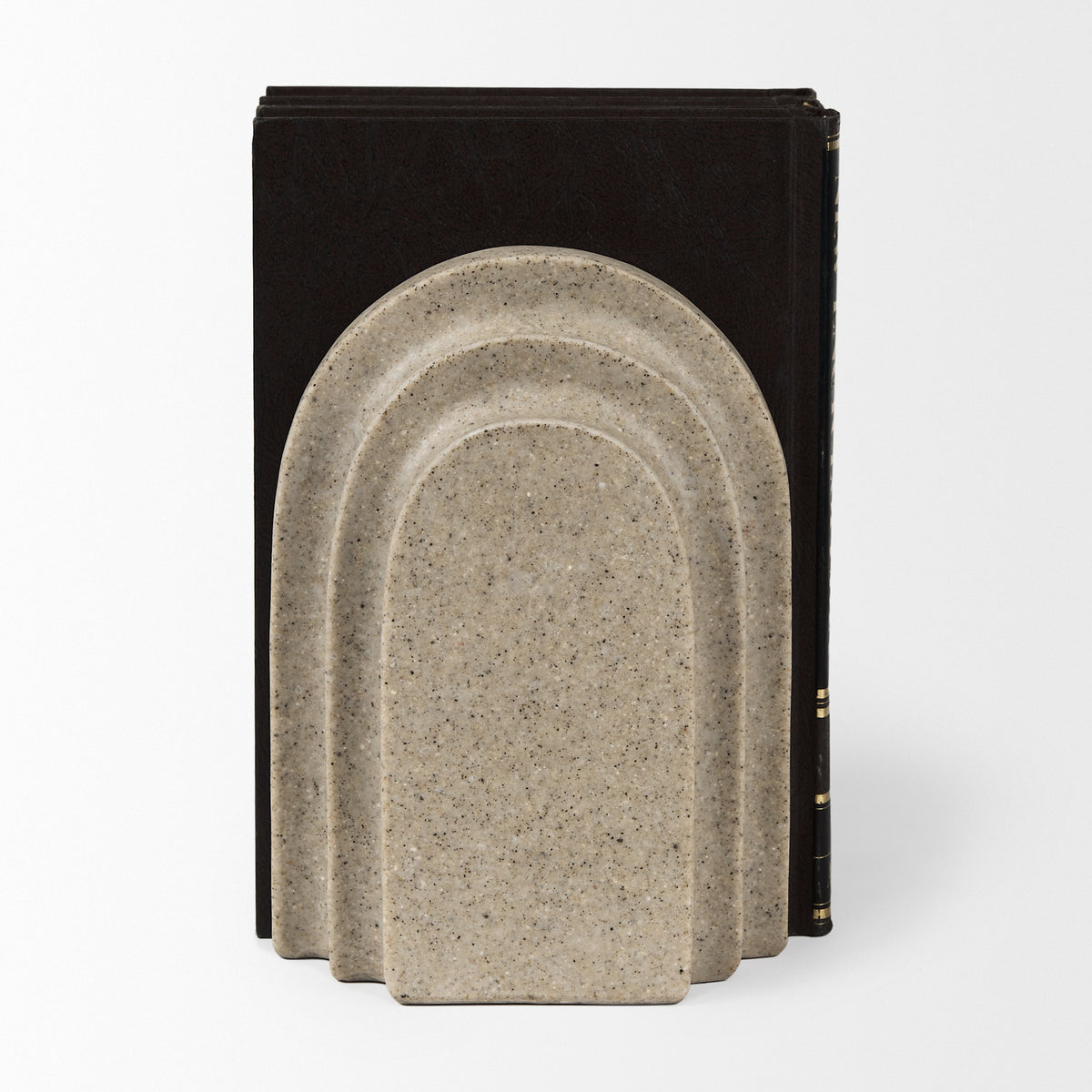 Empire Granite Resin Arc Book End Set-Bookends-DECOROLALA
