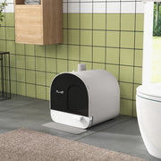 Enclosed Cat Litter Box with Tray, Scoop & Mat - Light Grey-Cats-DECOROLALA