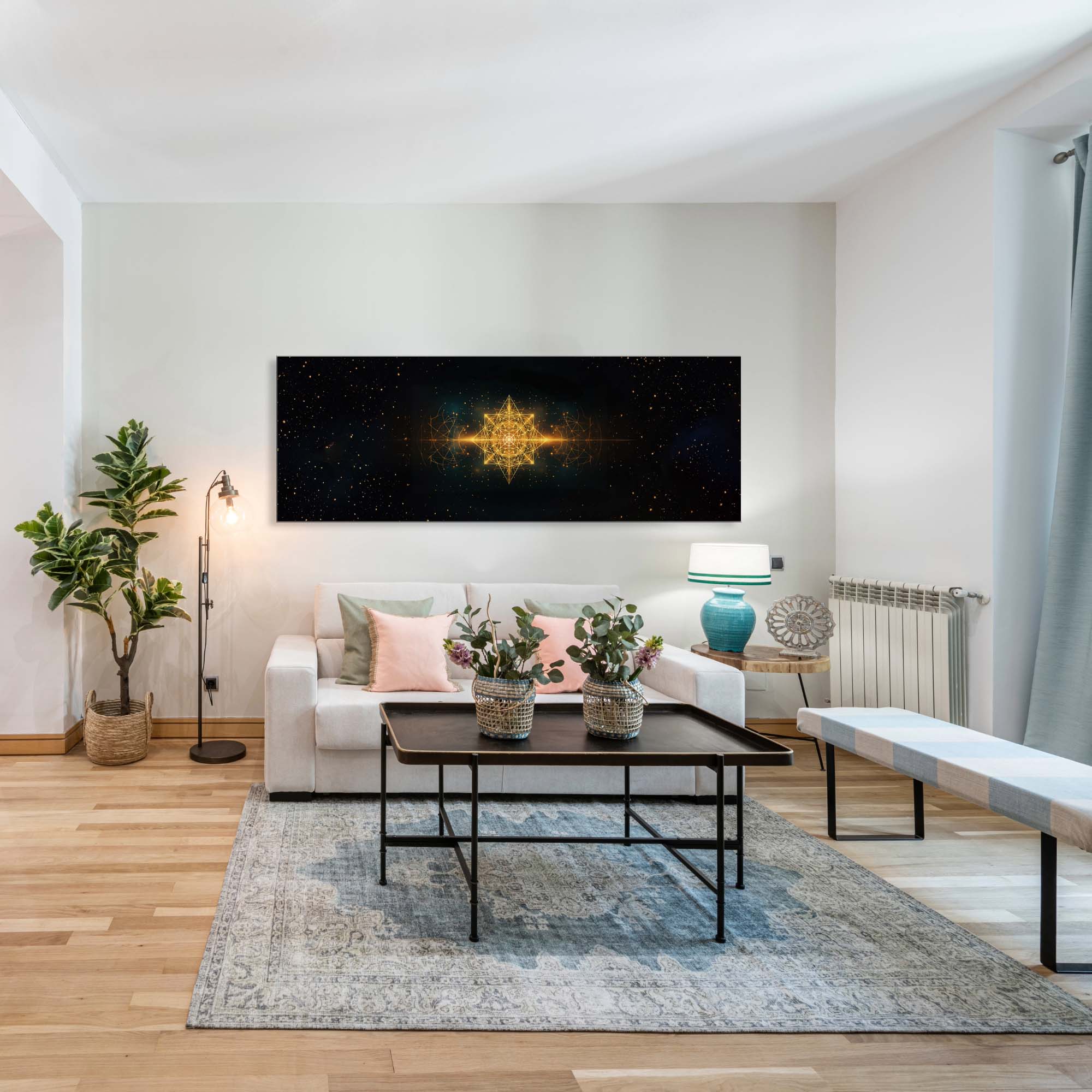 Energy of Universe Canvas Wall Art 72x24in-Wall Art-DECOROLALA