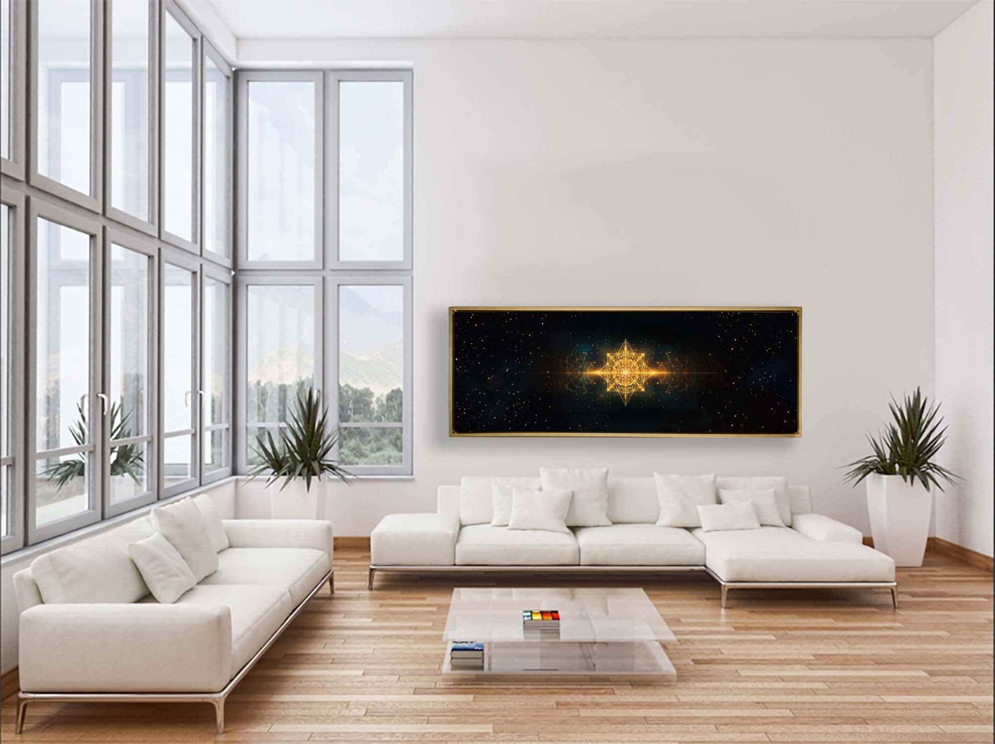 Energy of Universe Canvas Wall Art 72x24in-Wall Art-DECOROLALA