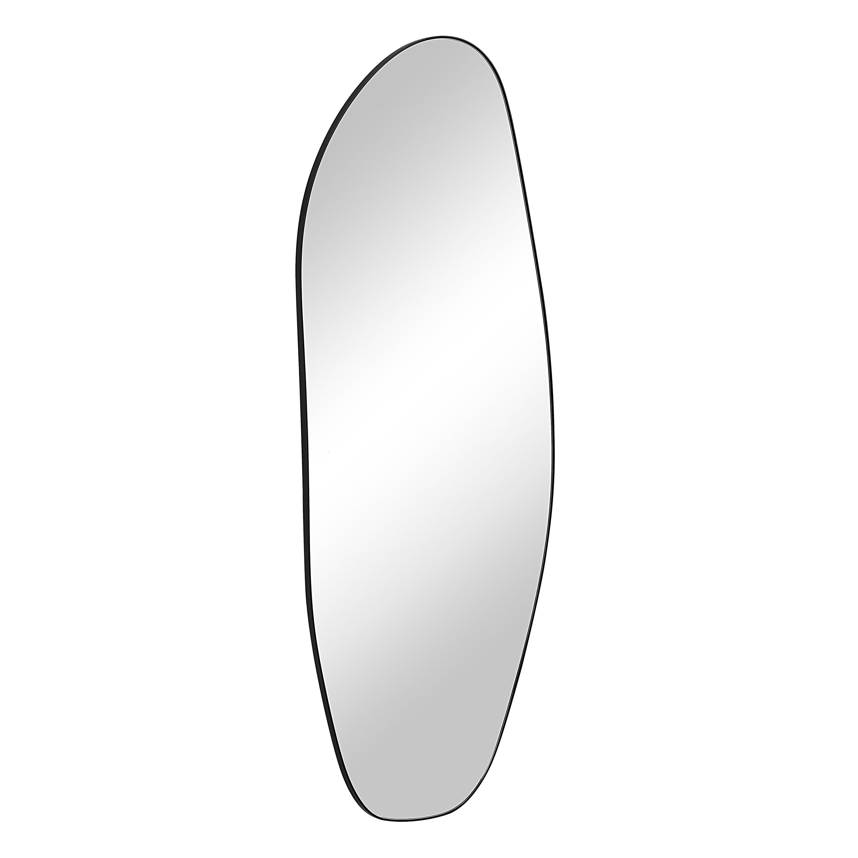 Enina 65" H x 25.5" W Wall Mirror, Black-Mirror-DECOROLALA