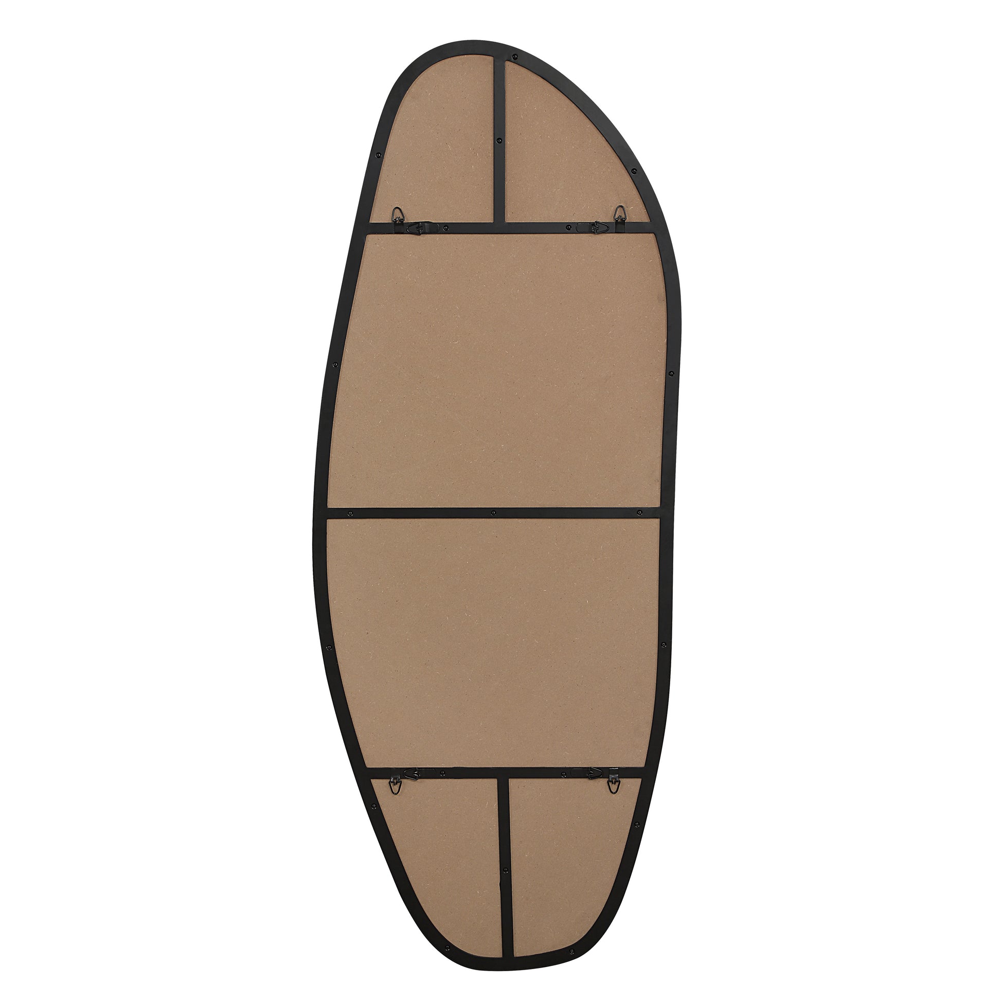 Enina 65" H x 25.5" W Wall Mirror, Black-Mirror-DECOROLALA